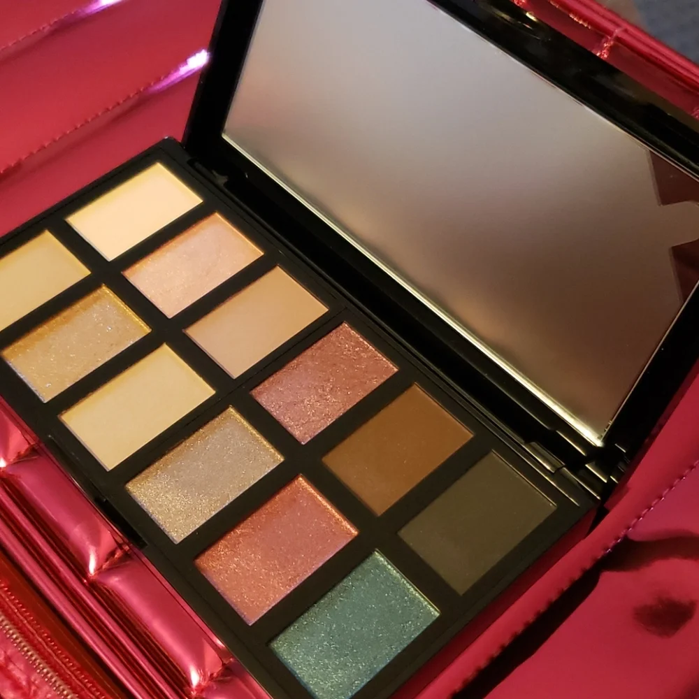 LANCÔME EYE & CHEEK PALETTE IN ONE & DUAL ENDED MAKEUP SHADOW & BLUSH BRUSH